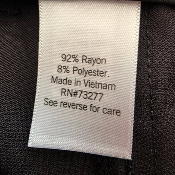 Nine West Women Belted High Rise Cargo Pant Tapered Leg Black Size M - Picture 4 of 6